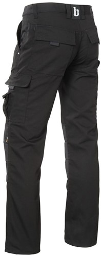 Brams Paris Sander men E53 pant, cvc canvas  Black -2