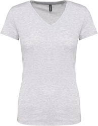 Kariban K381 Dames T-shirt V-hals Korte Mouwen 