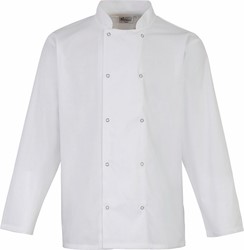 Premier PR665 Long Sleeve Press Stud Chef's Jacket